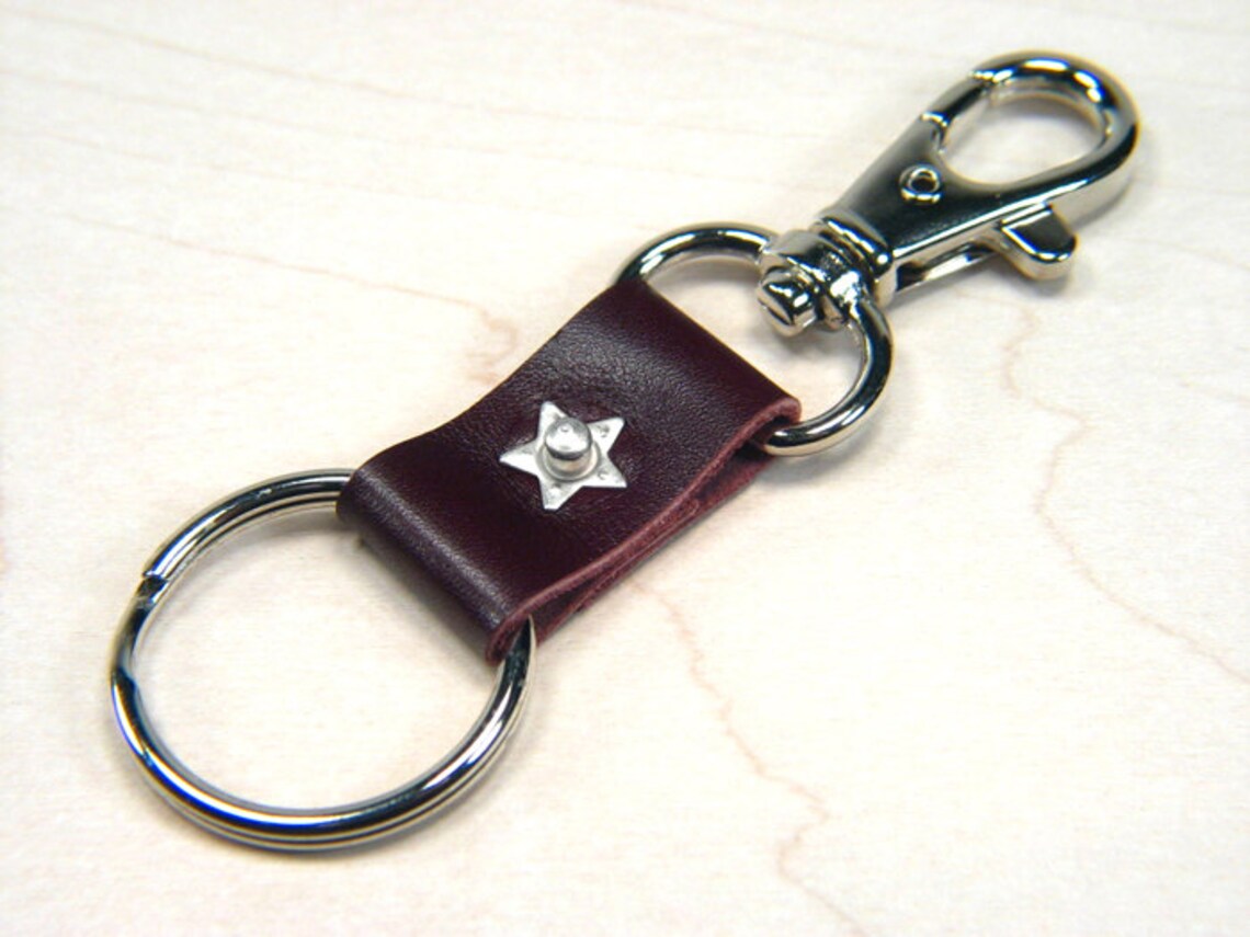 Mens Leather Keyrings, Mens Leather Keyring, Mens Leather Keychain