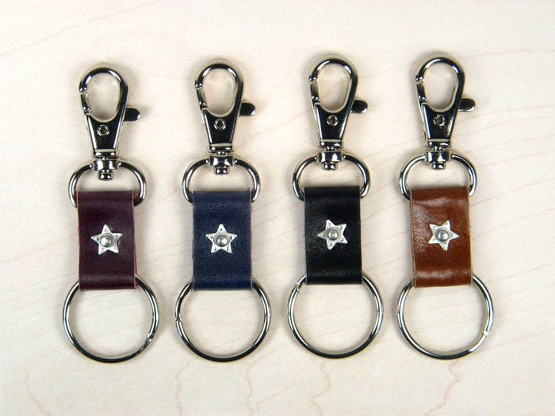Mens Leather Keyrings, Mens Leather Keyring, Mens Leather Keychain