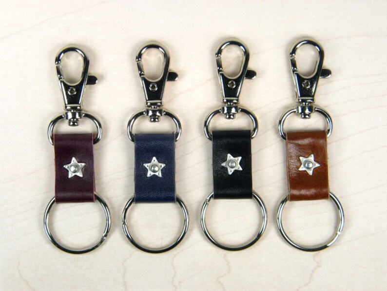 Mens Leather Keyrings, Mens Leather Keyring, Mens Leather Keychain