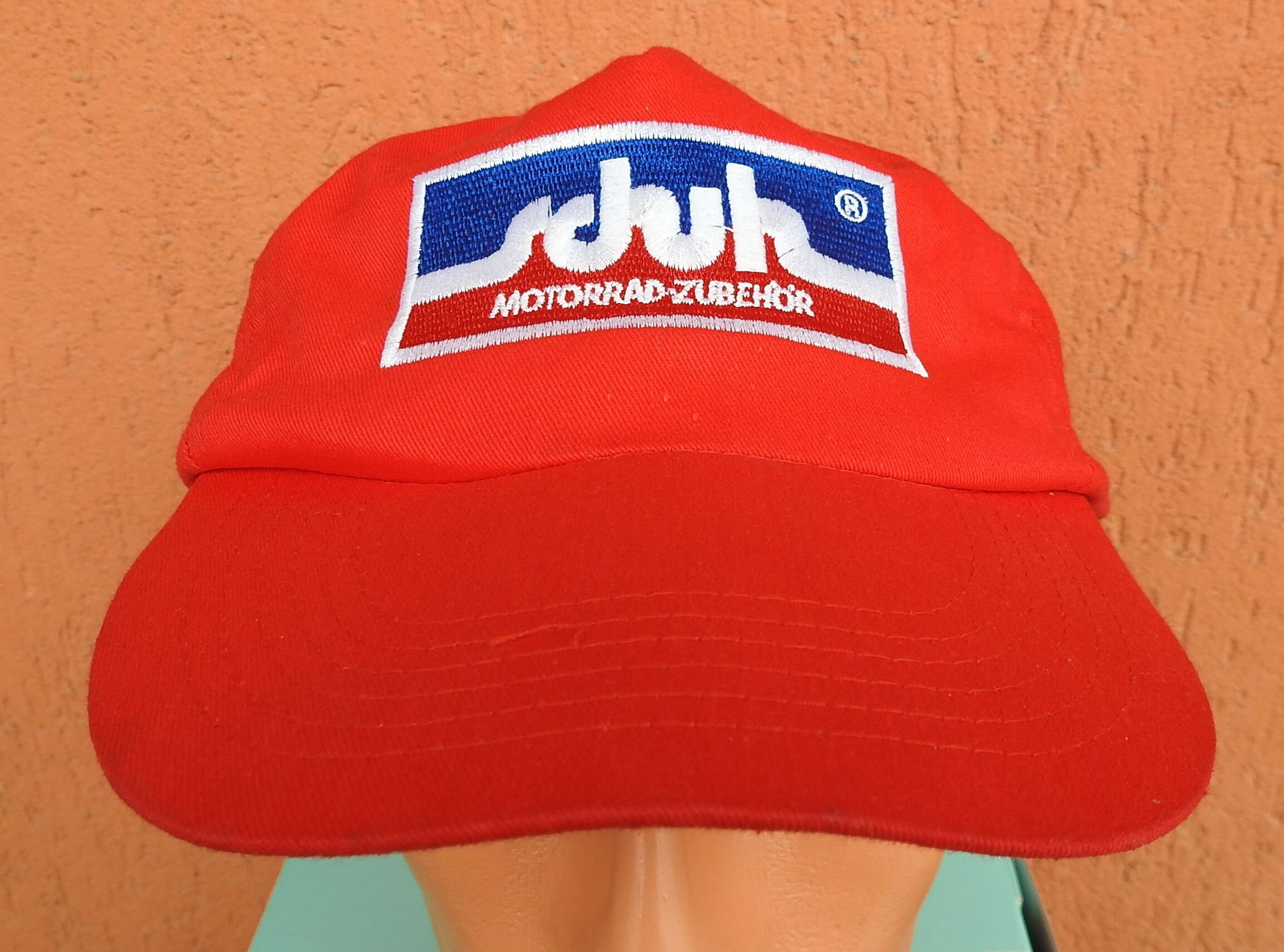 Vintage SCHUH Motorrad-zubehör Advertising Cap Hat Germany Motorcycle  Accessories 