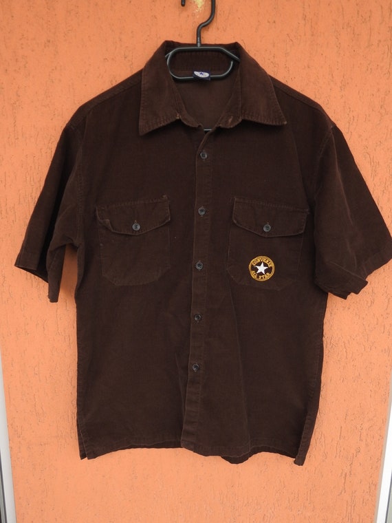 Converse button hotsell up shirt