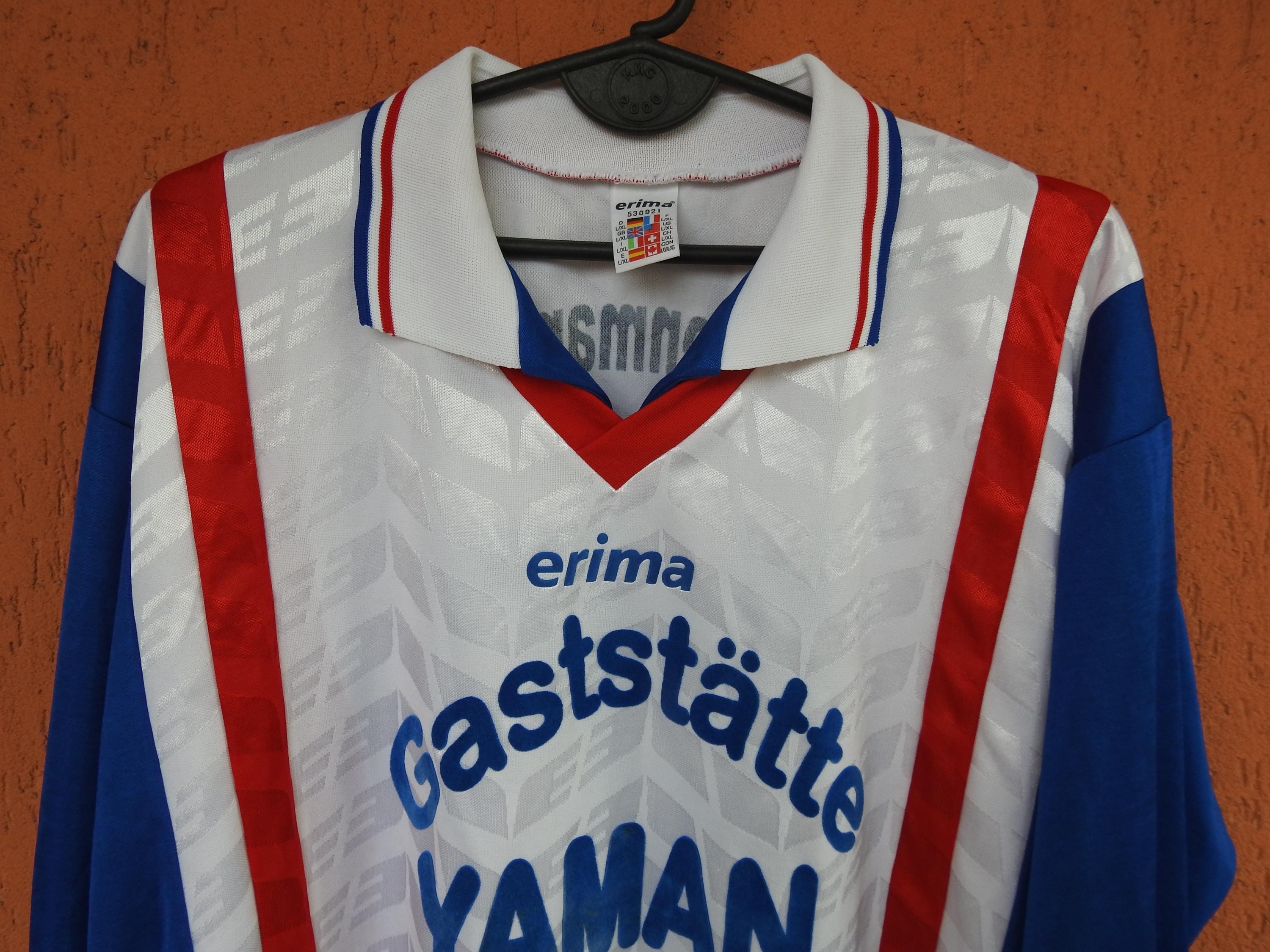 Vintage ERIMA Football Jersey Shirt #10 Soccer Schoppenmannschaft
