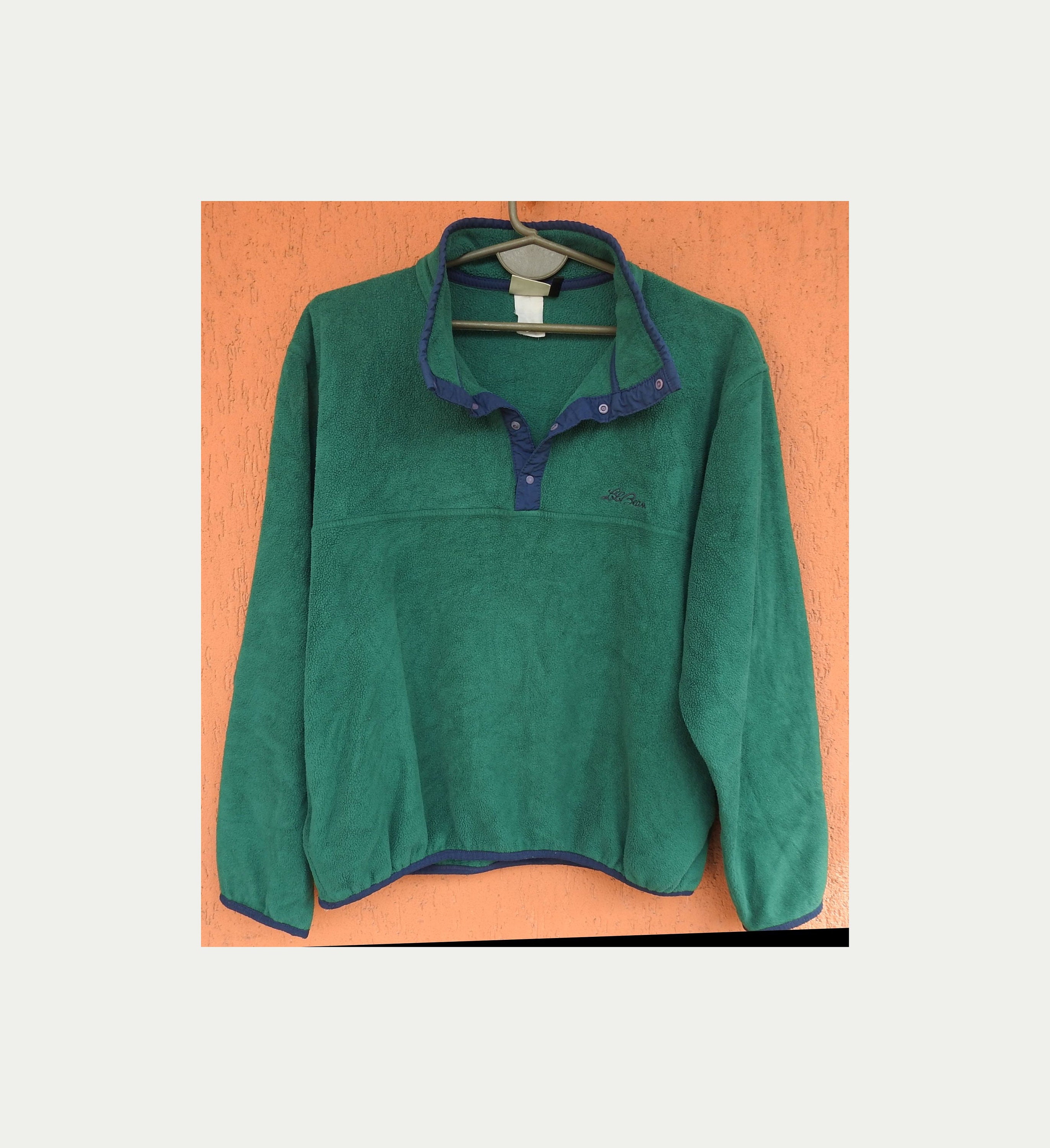 Vintage L.L. Bean Snap T Fleece Jacket Womens 90s Pullover - Etsy