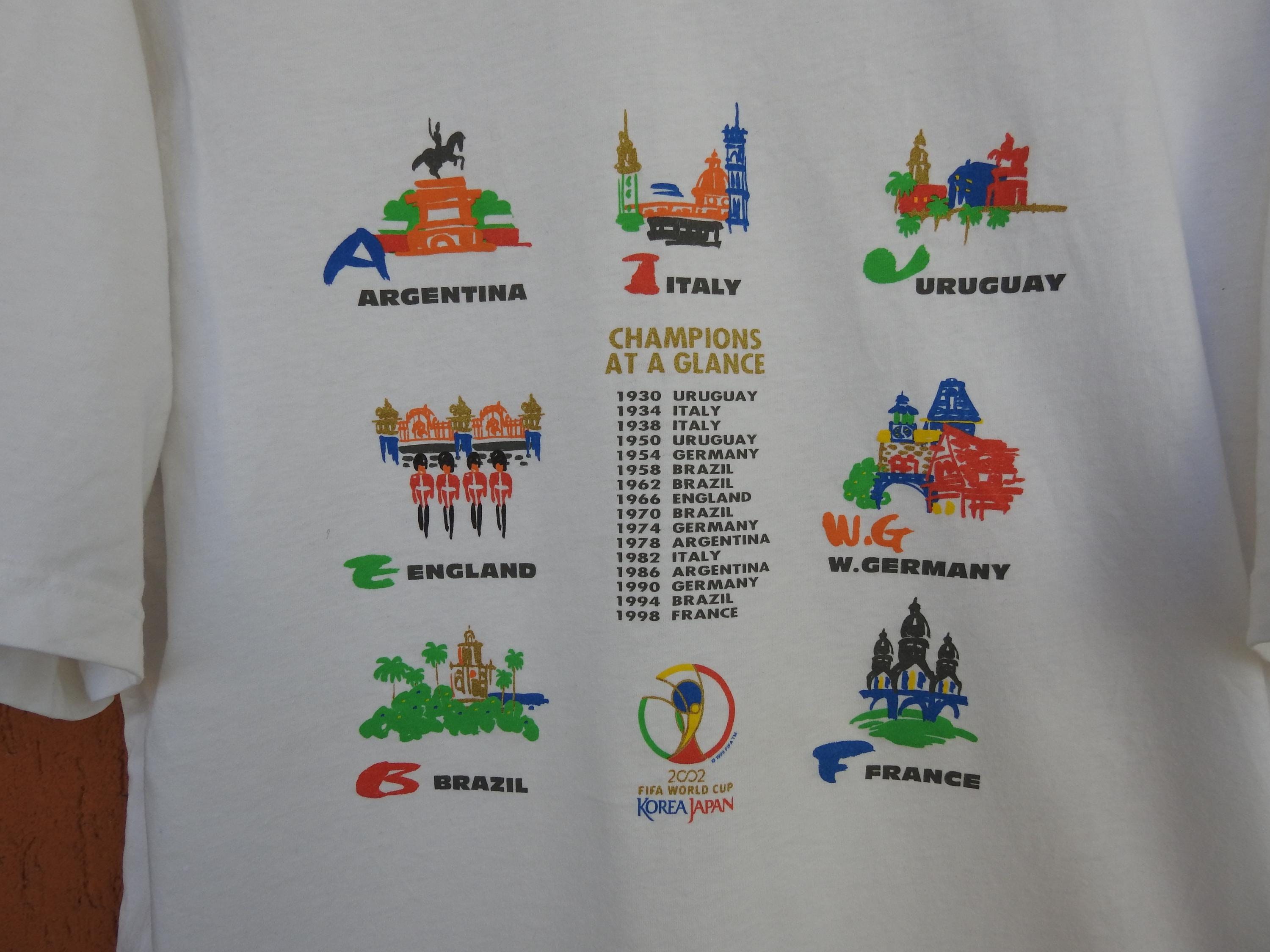 FIFA World Cup 2002 T-shirt Mens Large Official Football Soccer