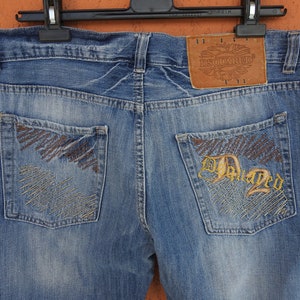 DSQUARED2 Jeans Blue Denim W35 L29 Streetwear Casual ITTIERRE Italy Vintage image 7