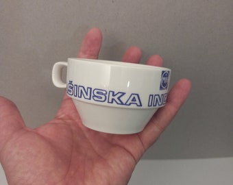 Ex-Yugo &quot;Masinska Industrija Nis&quot; Advertising Coffee Cup Zajecar Porcelain Yugoslavia