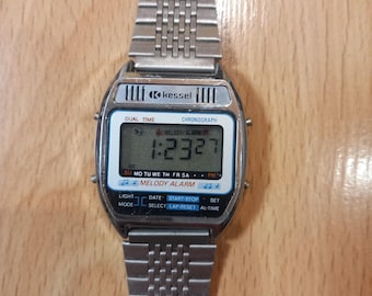 Kessel K28 Chrono Melody Alarm. Vintage Original Early Digital Watch. 1980s