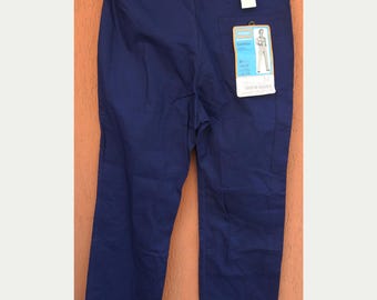 Vintage Blaue Arbeitshose Kempel Workwear Fischgrät Köper Neu W34 (M)