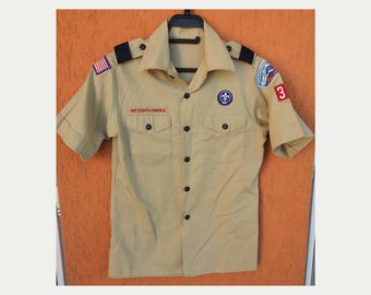 Maglietta beige degli US Boy Scouts, 95° anniversario della BSA (Boy Scouts of America) del 2005, USA