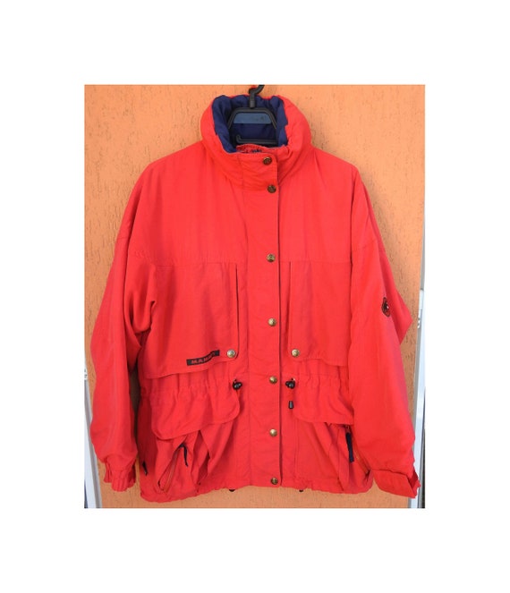 MAMMUT Vintage Womens Gore-tex Jacket Winter Coat Ski Mountain 90s Red XL 