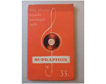 SUPRAPHON 1956 LP Catalogo dischi a lunga riproduzione Catalogo 33 1/3 Artia Praga