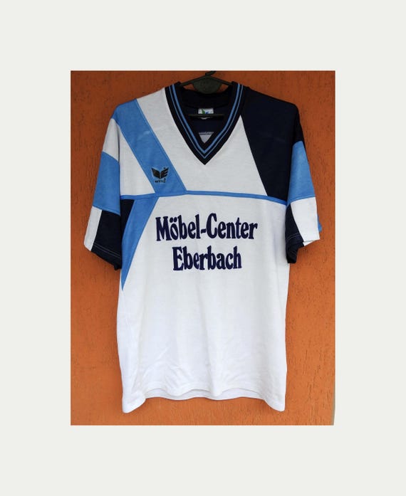 ERIMA Football Jersey Shirt #12 Soccer Vintage 80s Color Block (M