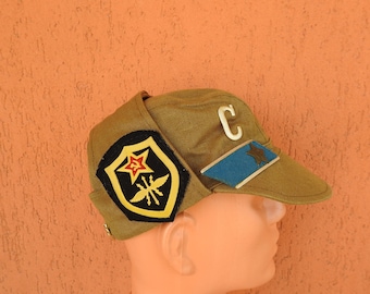 ヴィンテージ ソ連軍帽（マスク付き）：アフガニスタン戦争時代