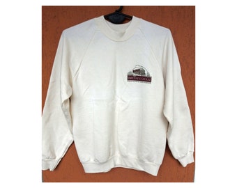 Vintage Bressingham Steam Museum and Gardens Sweatshirt 90s Beige Made in Ireland (S)