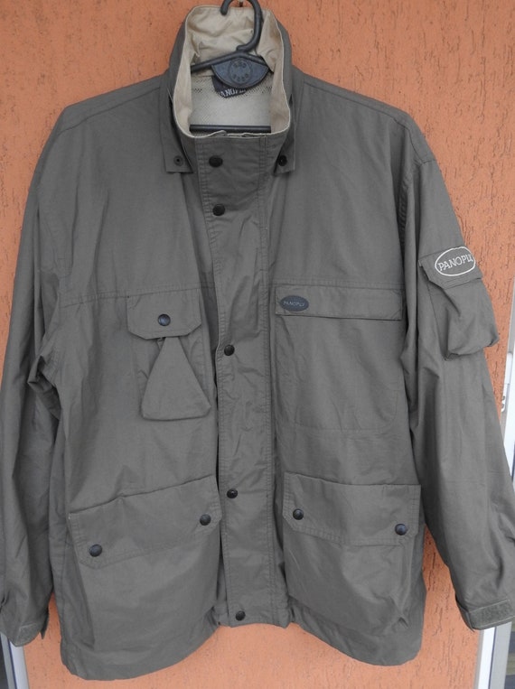 Vintage French Work Jacket PANOPLY Green Chore Workwear L - Etsy