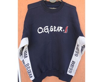 O.G. GEAR Vintage 90s Heavyweight Sweatshirt Streetwear (L)