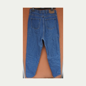 Vintage Eddie Bauer Quilt Lined Womens Moms Blue Jeans High Waisted Sz16 W34 L33