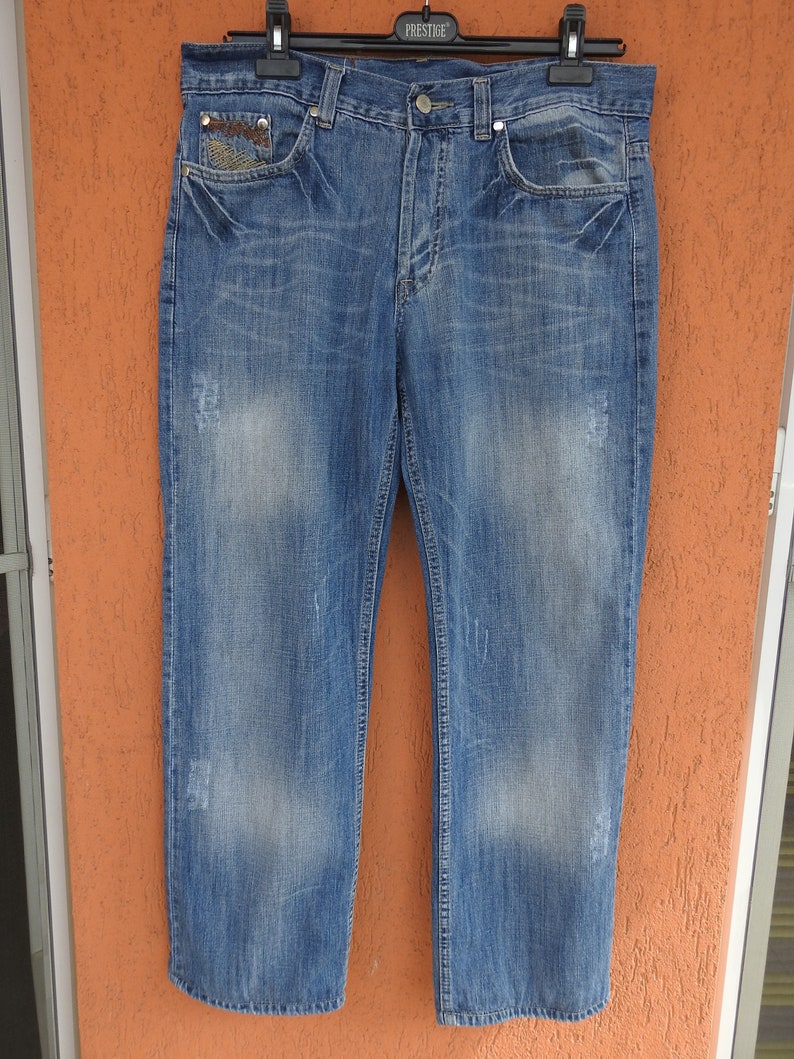 DSQUARED2 Jeans Blue Denim W35 L29 Streetwear Casual ITTIERRE Italy Vintage image 2