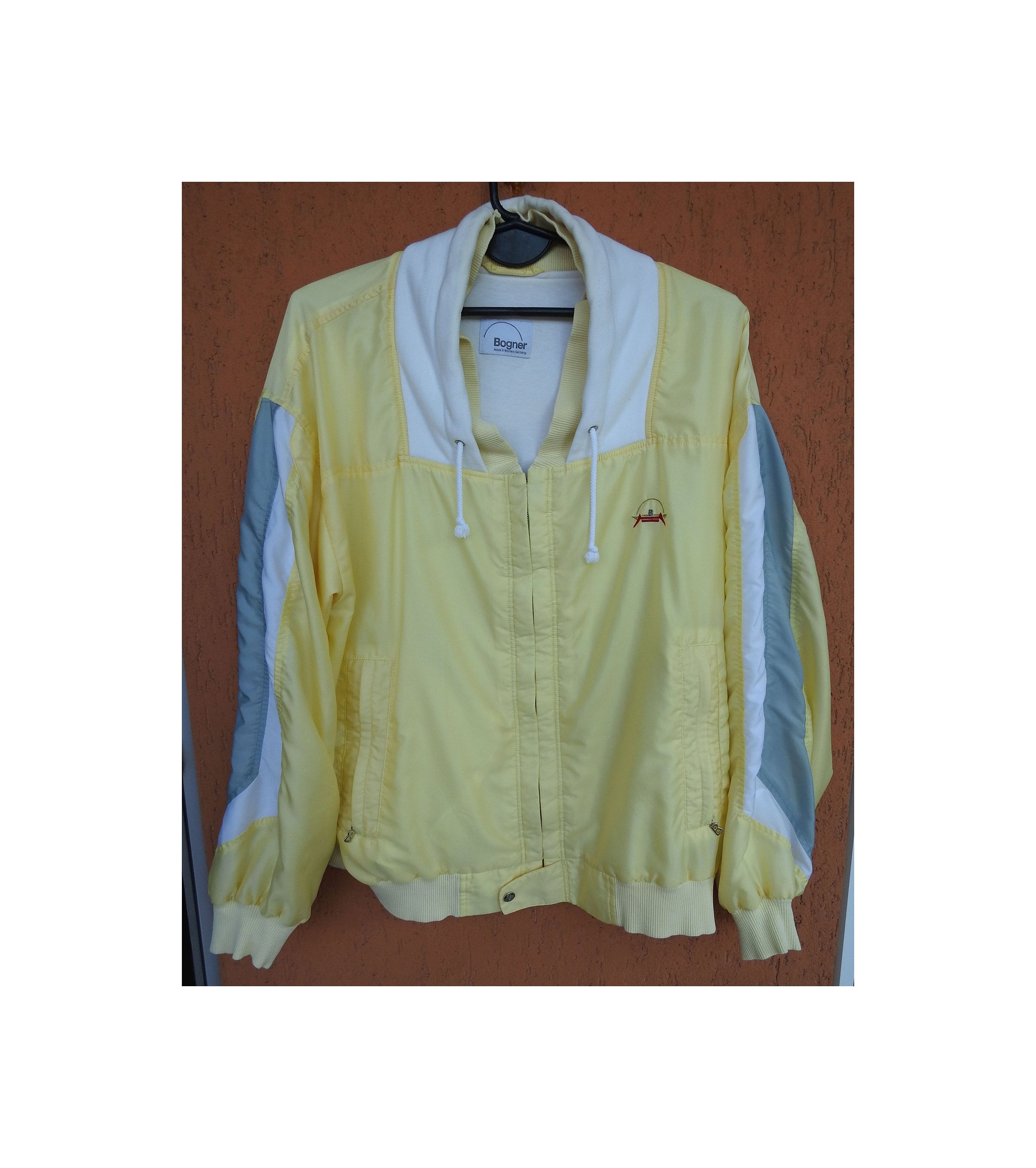 Vintage 80s BOGNER Track Jacket Yellow (M) Made in West Germany