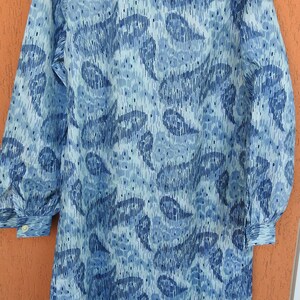 Vintage 70s Womens Summer Dress Communist Bulgaria Ladies House Coat Polyester 170/M/L NEW with TAGS image 7