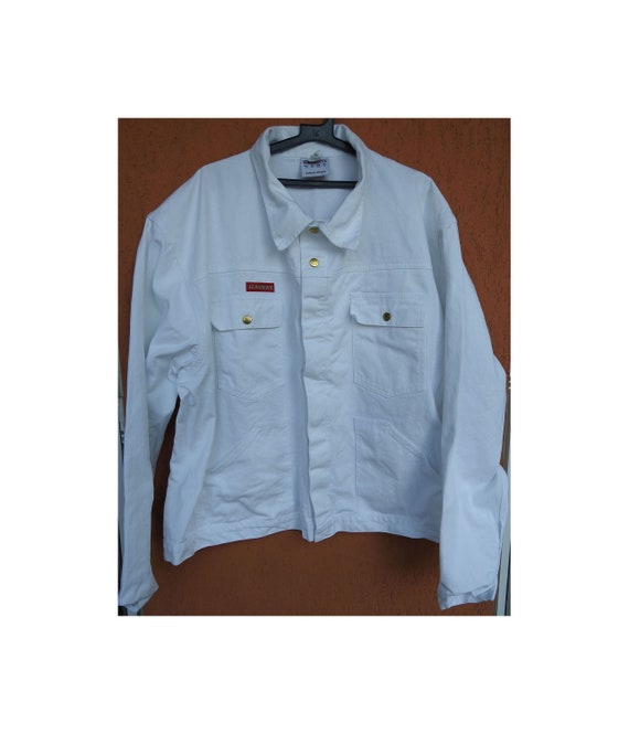 Vintage Oversized White Work Jacket Kansas Workwear Trucker - Etsy Canada