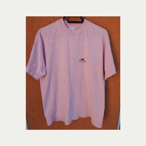 Vintage Fruit of the Loom Single Stitch Pink T-Shirt Tee (M) Made in Ireland