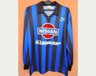 Vintage Thekensturm Burstadt FC Puma voetbalshirt voetbalshirt #13 NISSAN (M/L)
