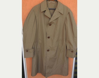 80's Belgium Belgian Army Officer Trench Coat Vintage NEIRYNCK ABL3 1984 (L)