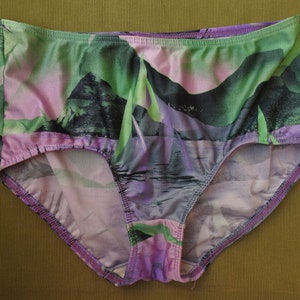 Vintage jaren '80 Zweedse Womens Beach Bikini Bottoms ZwembroekEn Zwembroek Zweden 44/46, W26-34"