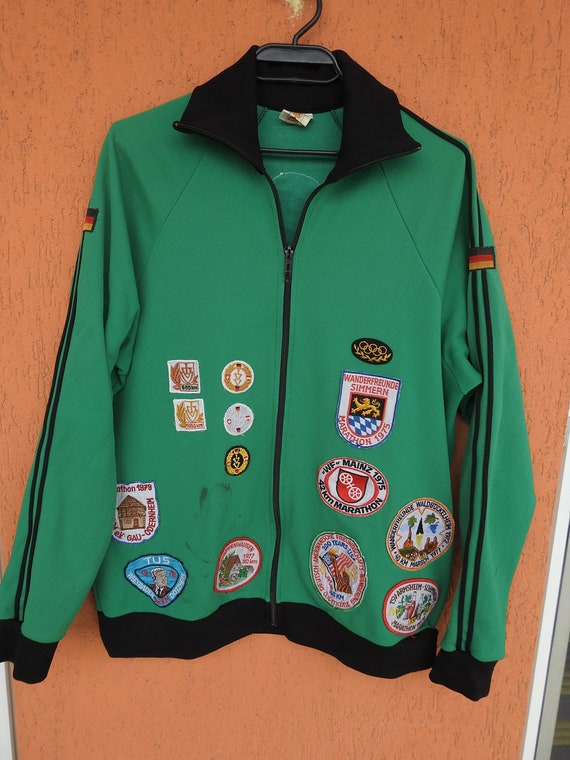 70s Marathon Runner German Track Jacket Patches Sz M West | Etsy Australia