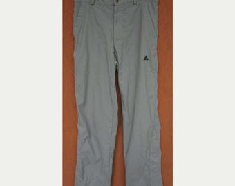 Pantalones Adidas Outdoor Mountain Bottoms Grises W30", 168/S Vintage
