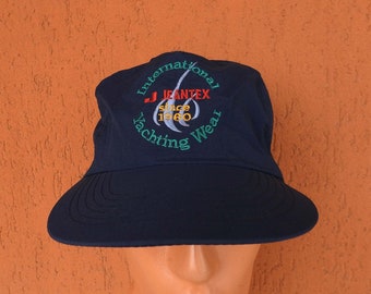 Vintage Jeantex Nylon Hat Baseball Snapback Cap jaren 90 Internationale Yachting Wear