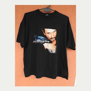 Johnny Hallyday Sang pour Sang 1999 Promo T-Shirt Black Vintage 90s Tshirt Tee (L)