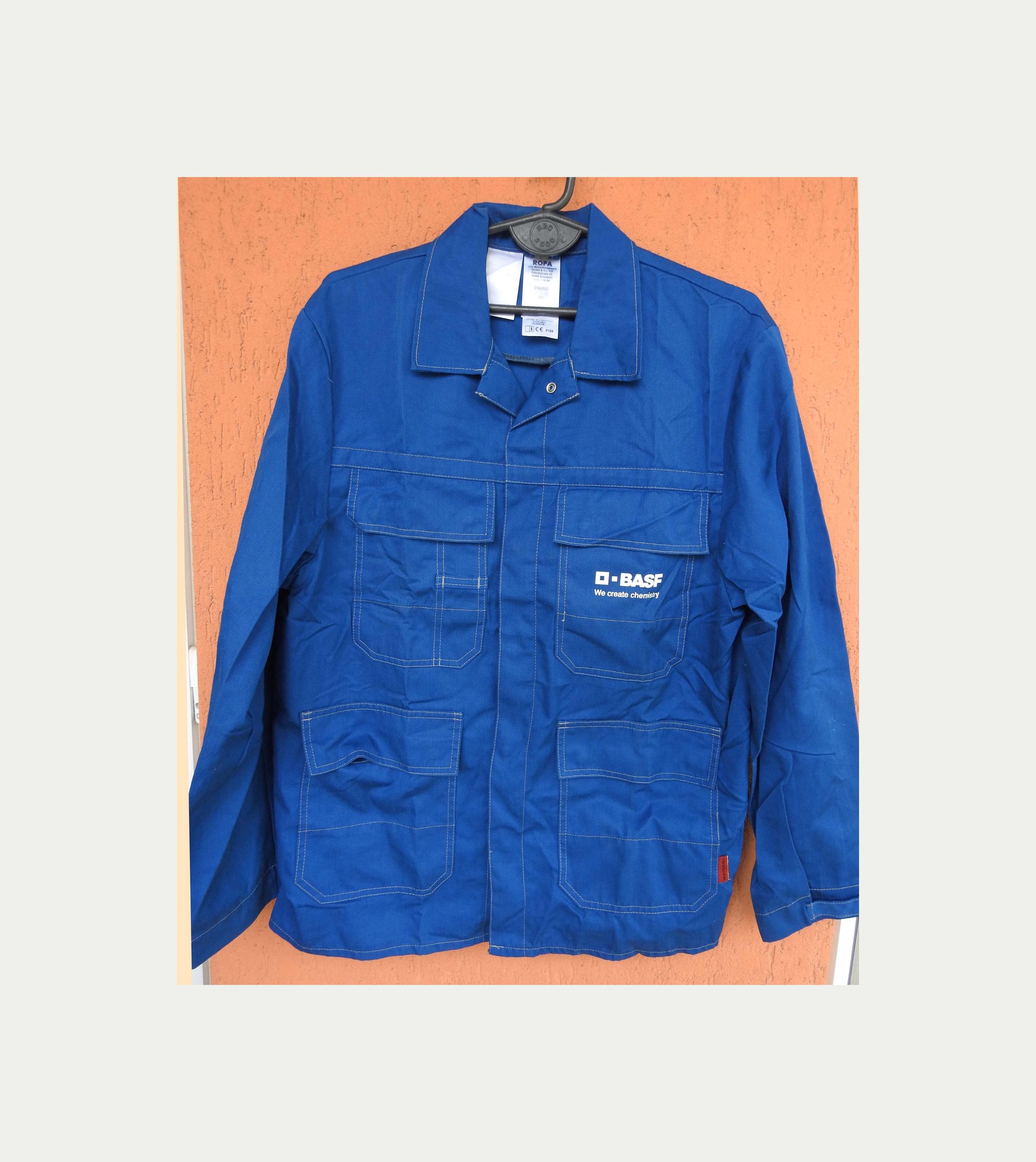 French Blue Work Jacket Chore Coat Mens Medium Workwear BASF Rofa