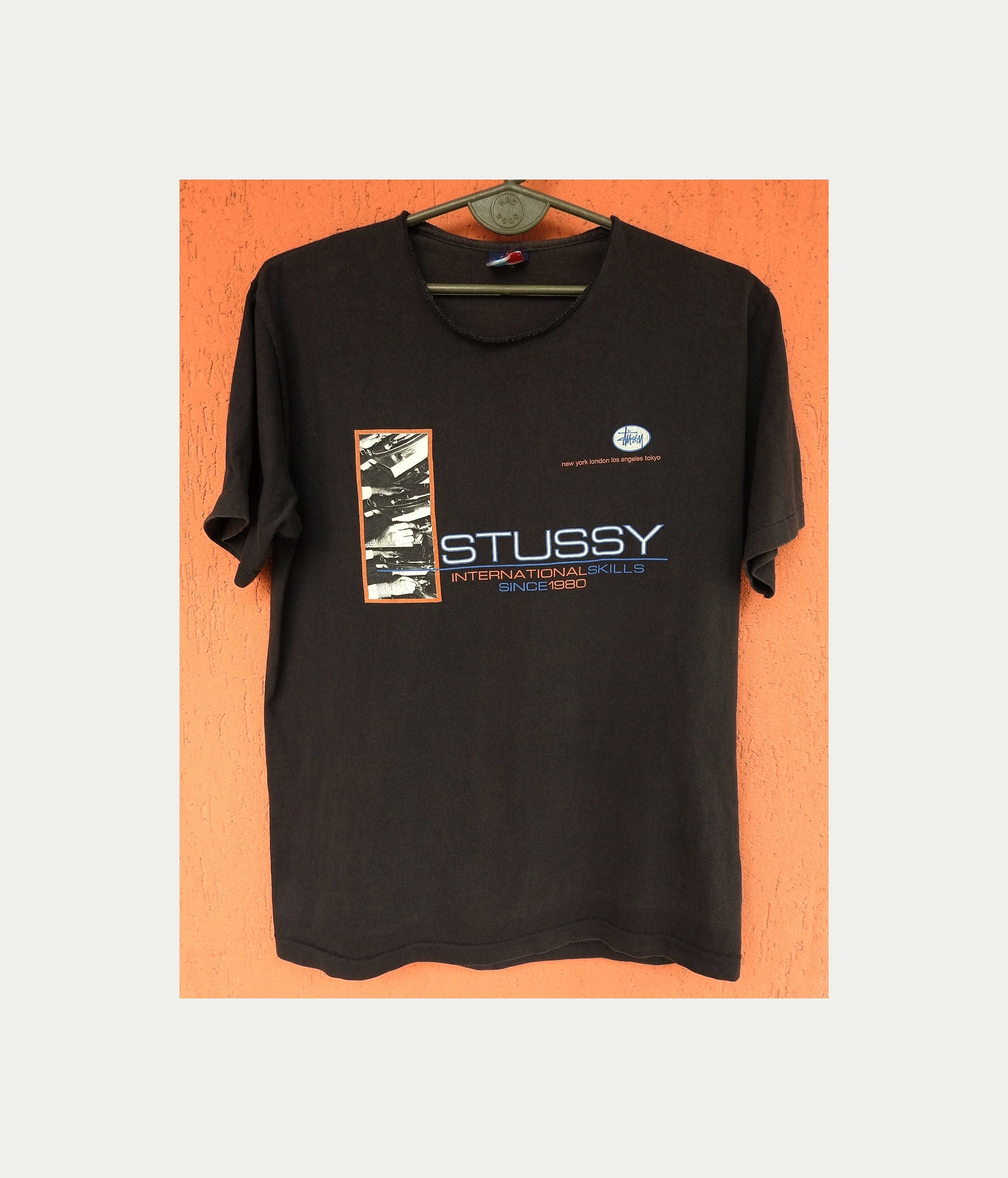 STUSSY T-shirt International Skills Tshirt 90s Djs Single
