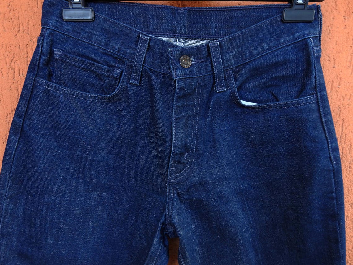 Vintage 90s Levis Sta Prest Blue Jeans Womens Black Tab 30x32, foto 3 di 5