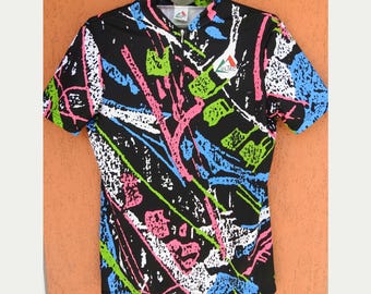 ニット サイクリング ジャージ 80年代 シャツ ウール メッシュ