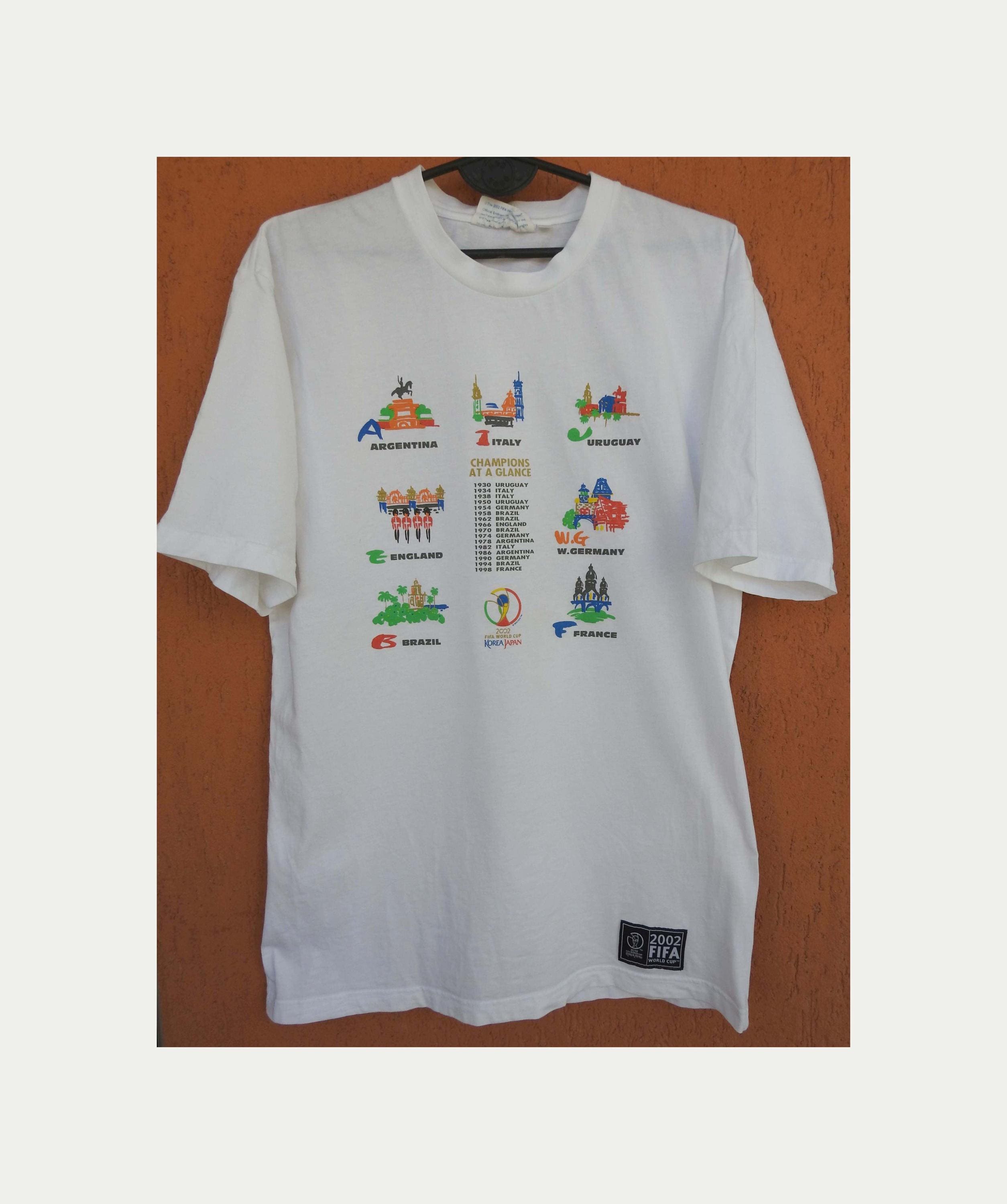 ヤマハFC 2002年ワールドカップ記念シャツ FIFA World Cup 2002 T-shirt Mens Large Official Football Soccer