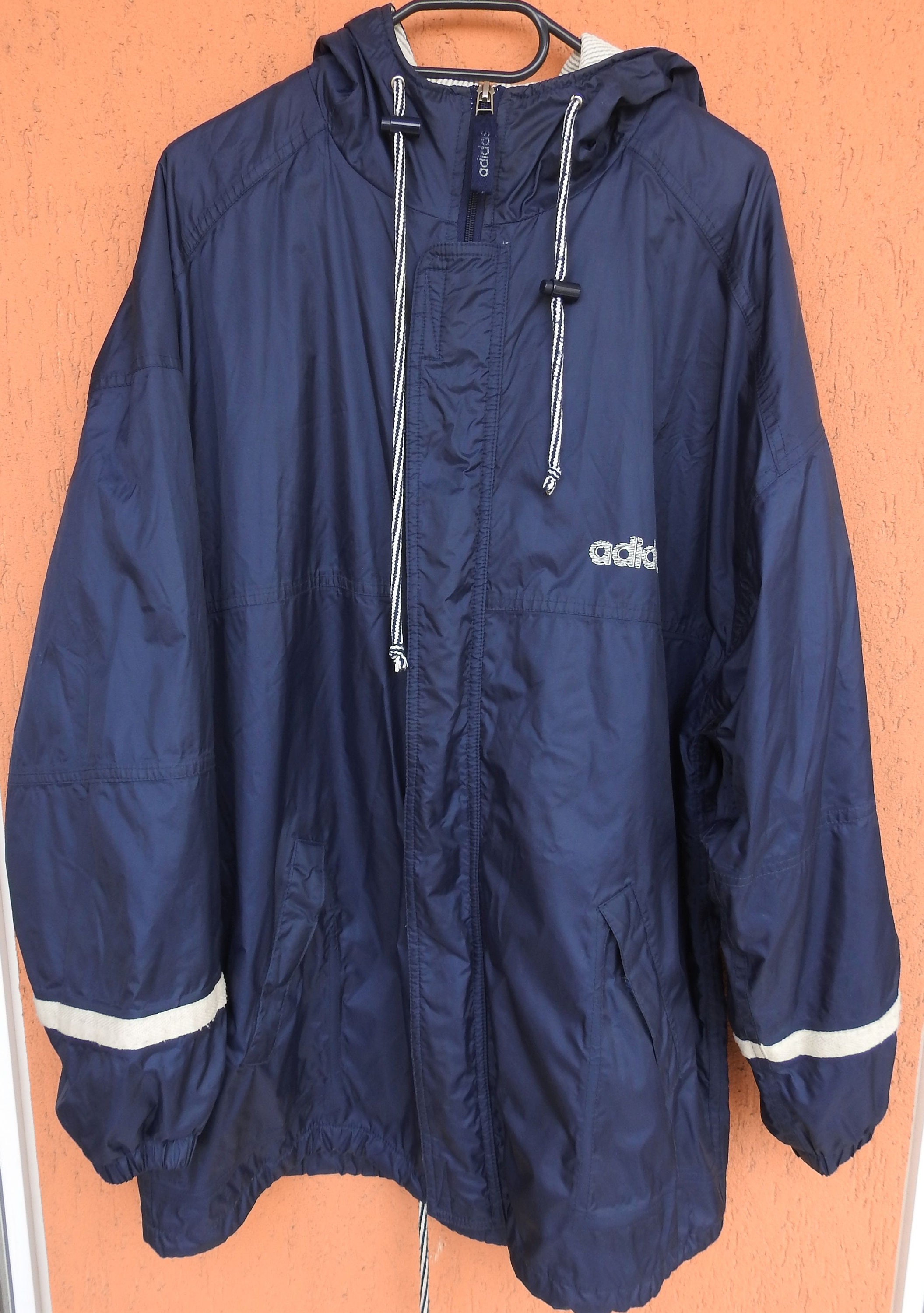 Vintage 90s ADIDAS Training Winter Hooded Jacket Manteau Sport Etsy