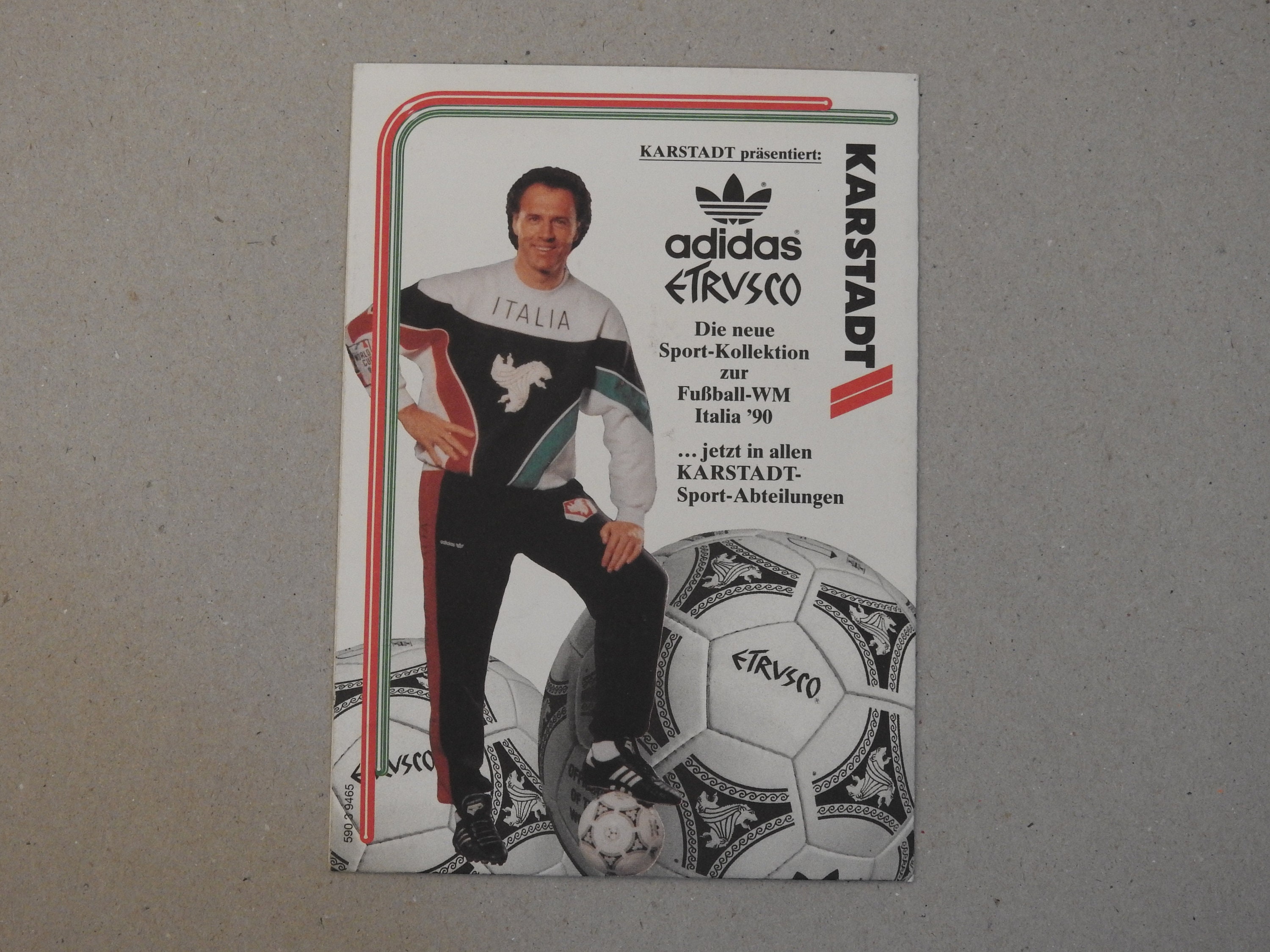 Adidas Etrusco Copa Mundial de la FIFA 1990 Italia Programa Folleto Beckenbauer Futbol Etsy Mexico