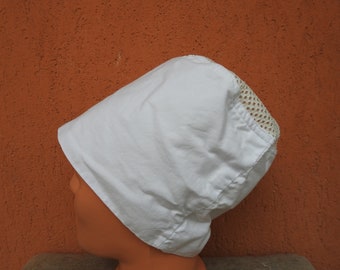 Vintage 1976 Chefs Hat Cook Cap White AKCO LTD. Size 7 3/8 (56-58 cm)