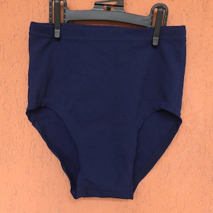 Vintage 80s Dutch Navy Army Swim Briefs Trunks Shorts Iduna KL1987 Military Surplus Blue W24-28&quot;