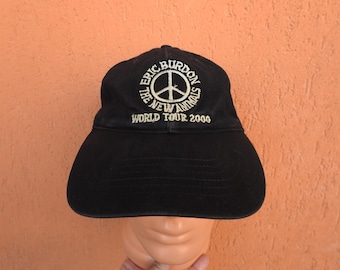 Eric Burdon & The New Animals 2000 World Tour Cap Hat Black Band Memorabilia Strapback