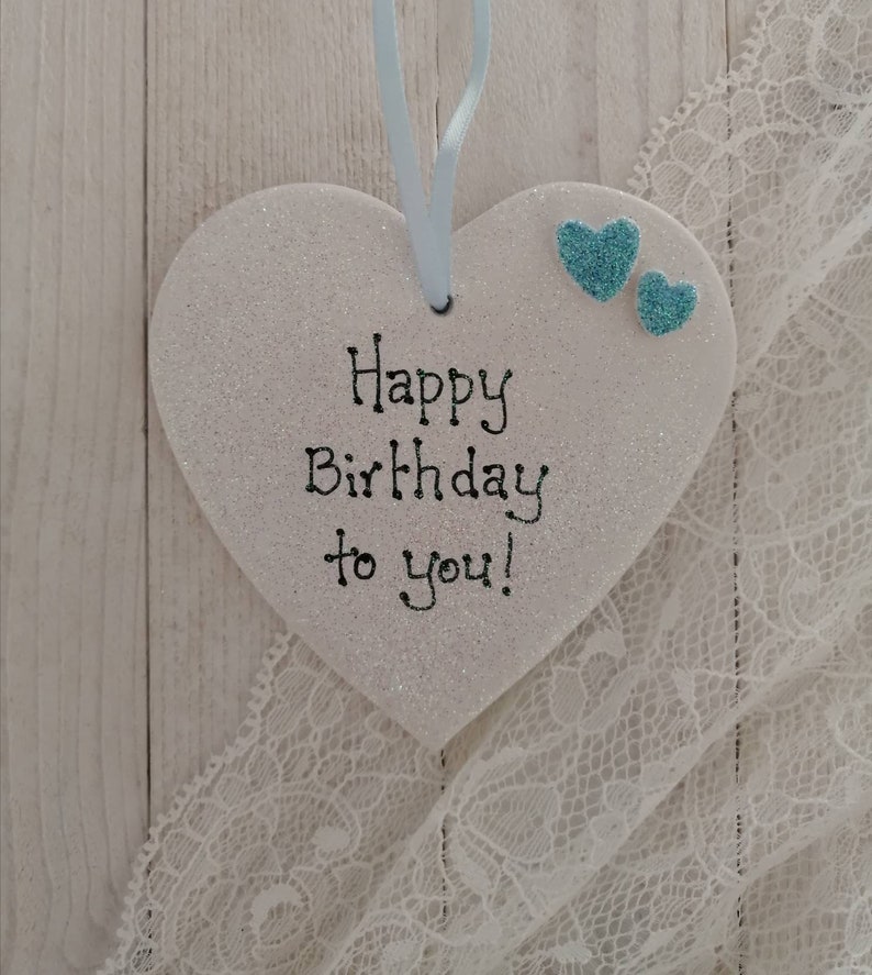 Birthday Ceramic Keepsake Heart medium Etsy