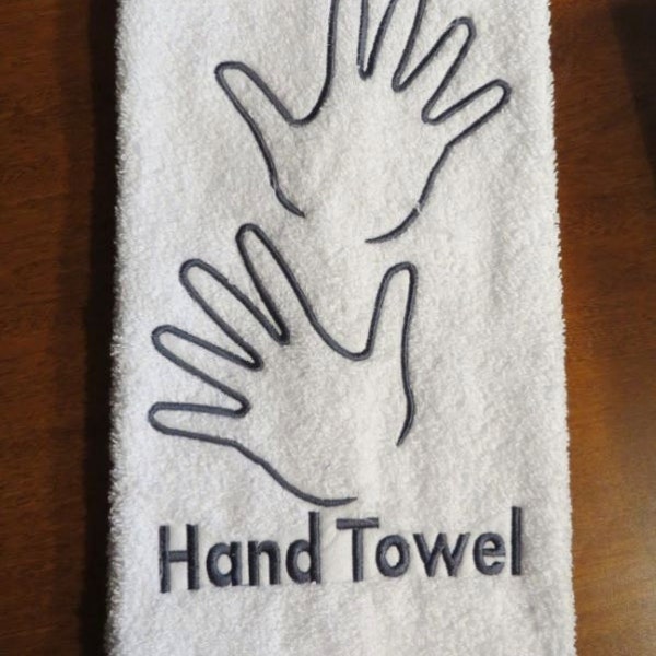 Hand Towel   7x11" Hoop  Machine Embroidery Design for 180mm x 300mm Hoop