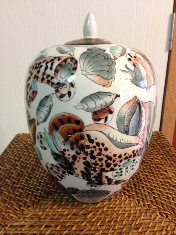 Ceramic Seashell Vase Etsy