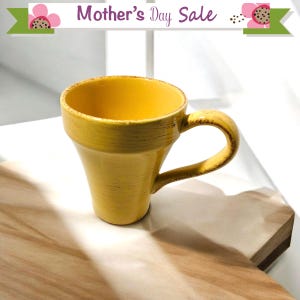 Sleek Ceramic Mug Planter: 12oz Coffee Mug, Modern Desk Decor