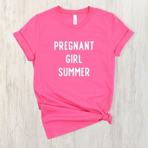 Dziewczyna w ciąży Lato ogłoszenie o dziecku Mama będzie krótkim rękawem T-shirt