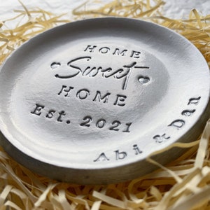 Personalised Home Sweet Home Trinket Dish Style No.2, Key Dish, New Home Gift, Home Decor image 4