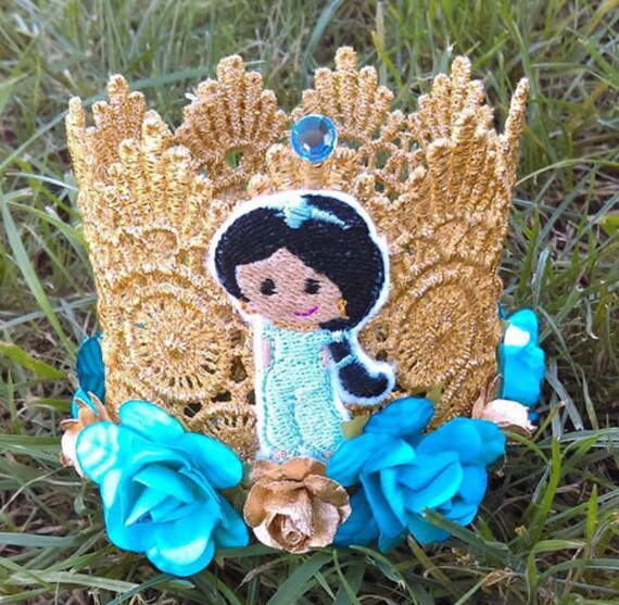 Princess Crown Jasmine Birthday Crown Crown Smashcake Etsy
